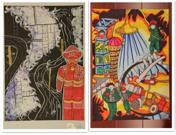 “我是小小消防员”绘画作文获奖作品展 15