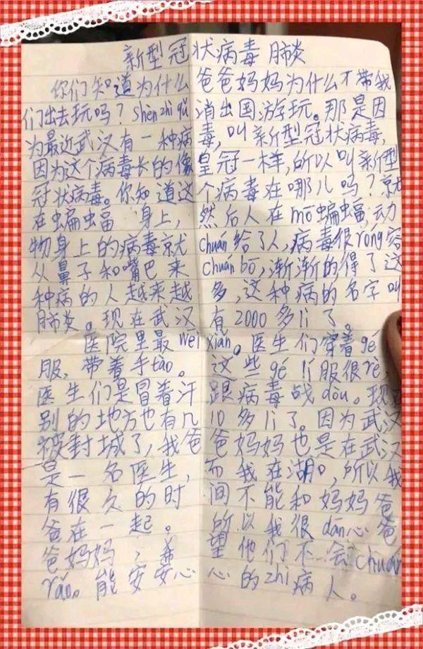 武汉疫情汹涌来袭，这篇8岁的小学生作文火了，网友：泪目 3