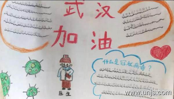 武汉加油的小学生手抄报资料 学坛作文网