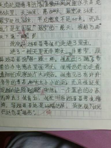 北京市海淀区初中三级期中考试作文样本：____（1）_600字