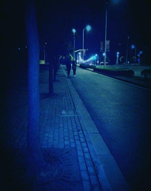 我的心在alone动，独自行走一个夜晚