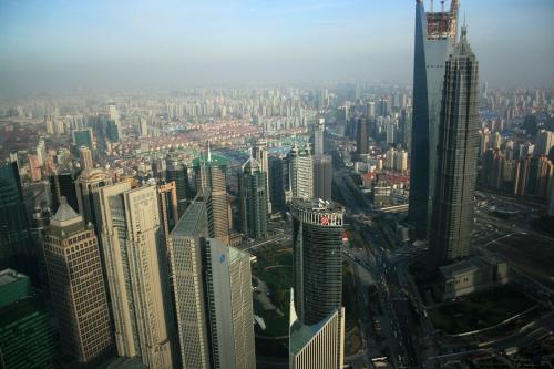 上海的鸟瞰图