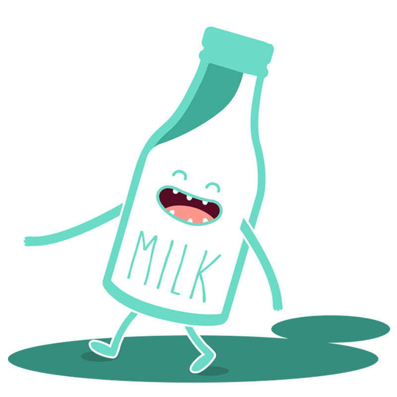 可爱的牛奶