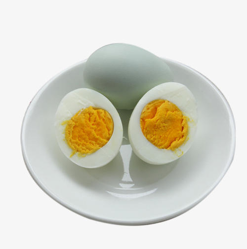 分割生鸡蛋和煮熟的鸡蛋