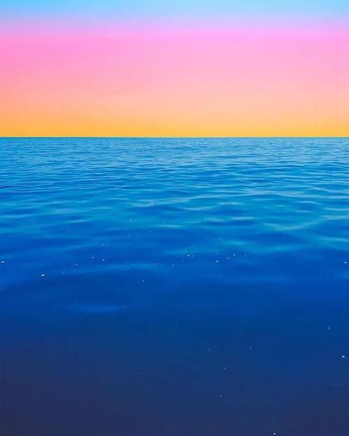 大海是着色的