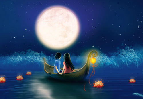 中秋节闪光：月光是美丽的_20字