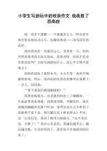 我战胜了恐高症 初一记事作文500字