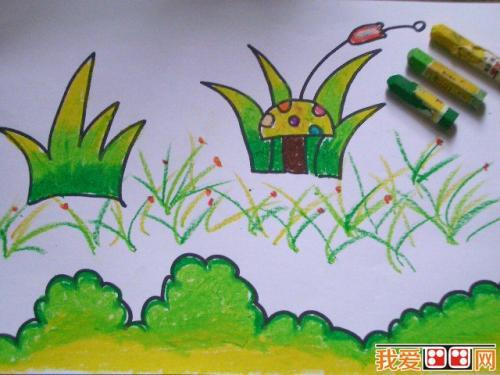 幼儿园小班小草长出来了美术教案