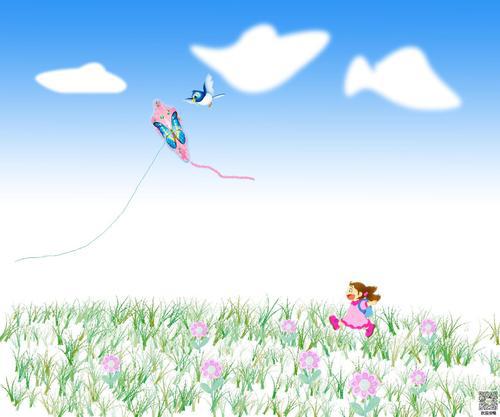 和春天一起飞 小学生放风筝作文300字