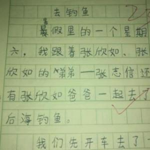 钓鱼 暑假去钓鱼作文500字