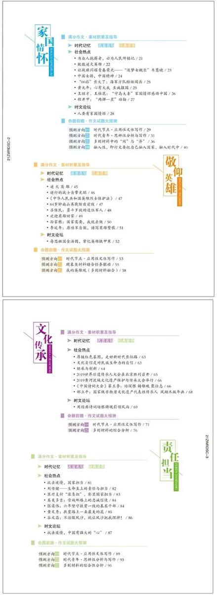 中高考作文必备 | 《作文热点素材及运用技巧》：标杆作文 ，一学就会 6