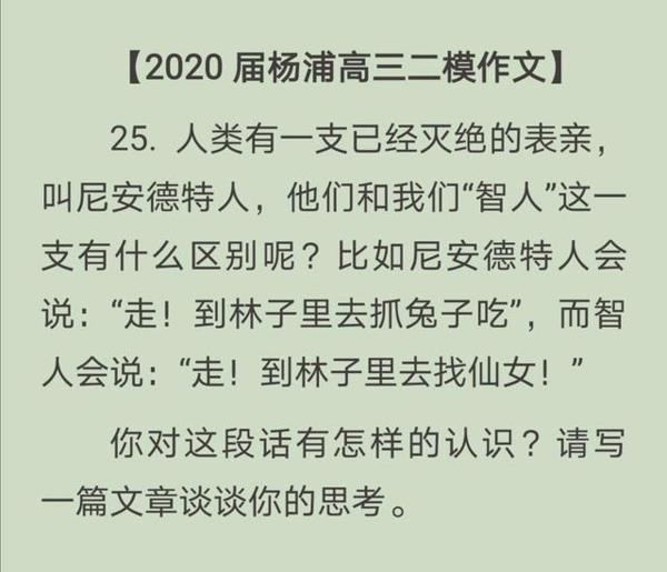 2020上海杨浦高三二模作文解读：到林子里抓兔子和找仙女有何区别