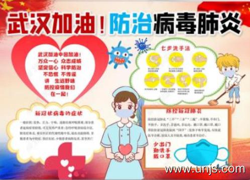 2020新型肺炎防控手抄报图片