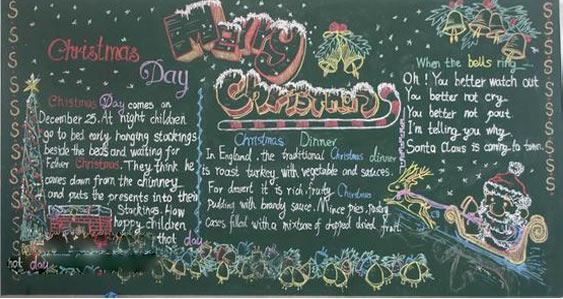 2015圣诞节英语黑板报