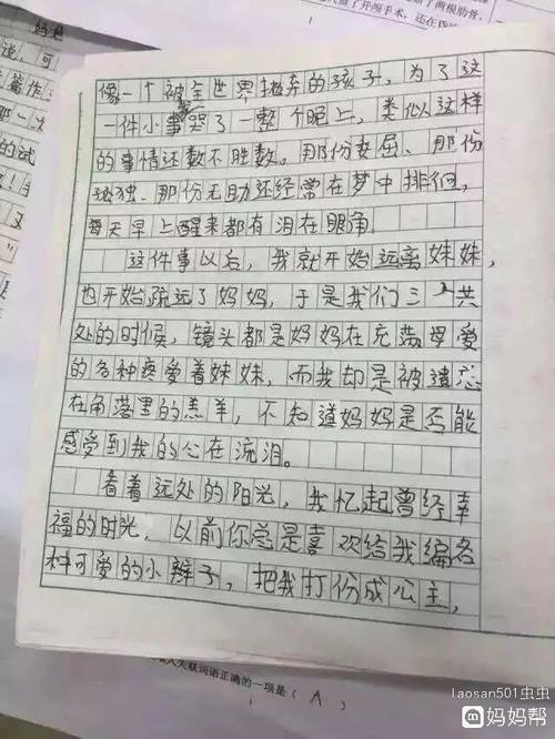 表妹的温暖 我的表妹作文600字