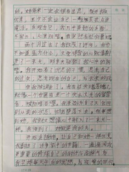 我的偶像 初中生写人作文700字