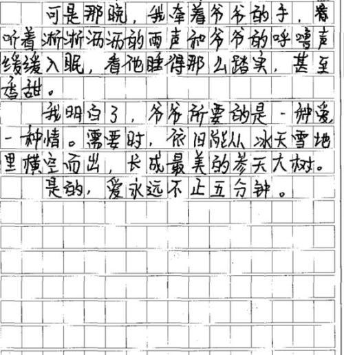 2016年江西中考满分作文：那个影响了我的人_800字