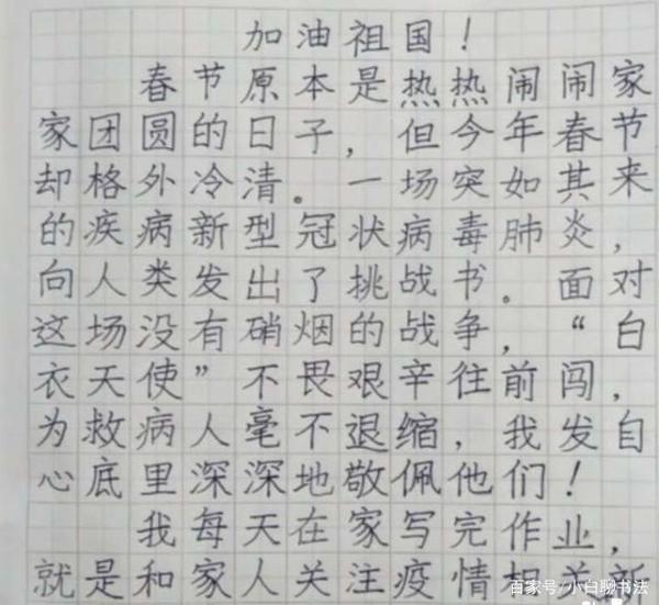 一年级学霸看图作文，不仅表达清楚，而且书写有“范”，老师赞叹 2