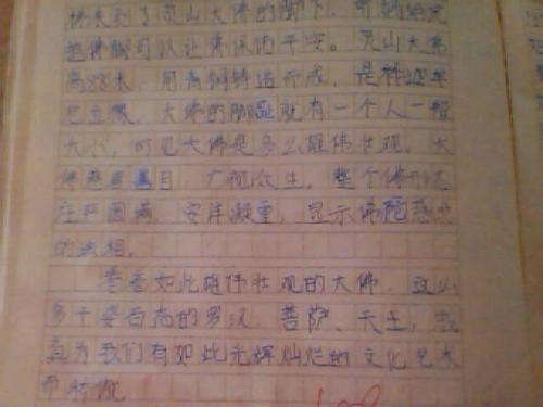 灵山之行作文550字