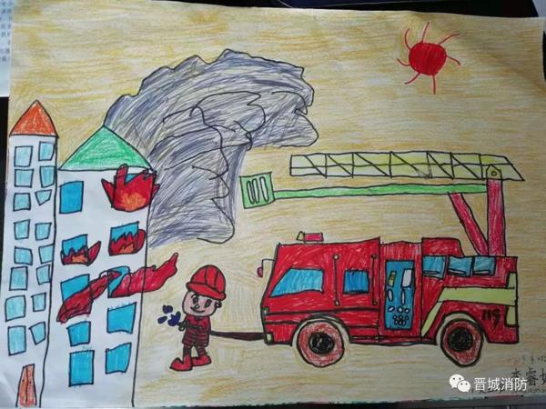 “我是小小消防员”绘画、作文征集活动作品展示（一） 6