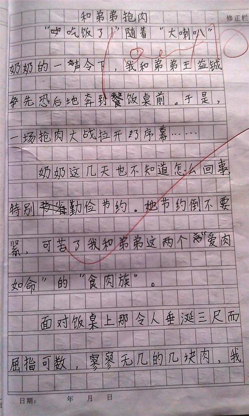 我的同桌 四年级写人作文300字