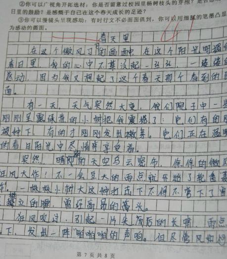 二年级期中考试作文：期中考试_300字