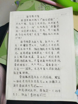 六年级期中考试作文：初学时的心情_350字