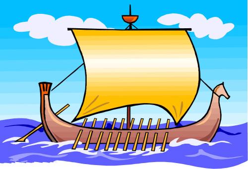 白帆和木桨