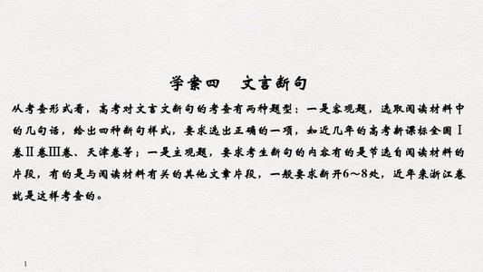 2009高考汉语经典语文阅读复习