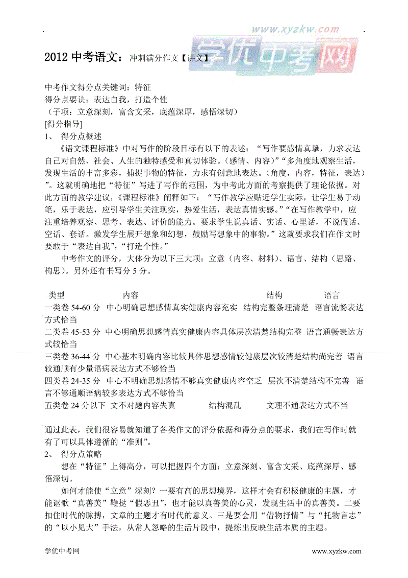 2009年高考作文冲刺对策_1200字