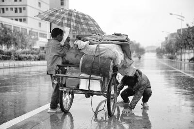 母爱在雨中