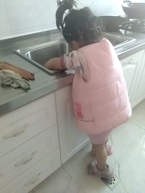学习洗碗