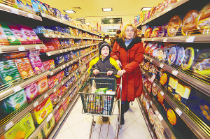 陪妈妈去超市