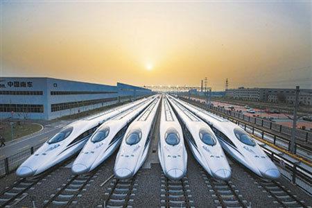 有一条叫做中国高速铁路的速度
