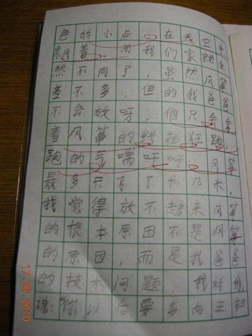 风筝飞行作文300字