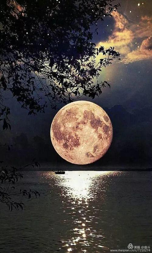 最美丽但中秋的月亮