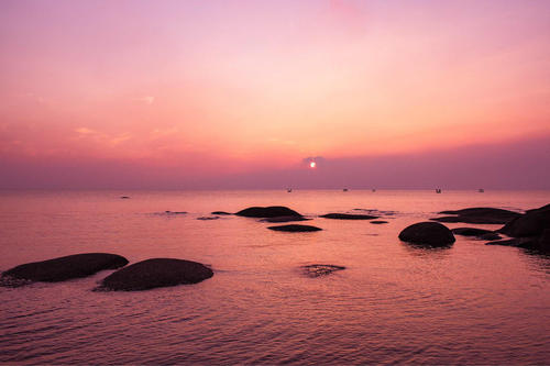 日落海景