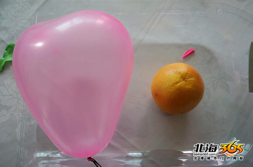 橙色气球实验