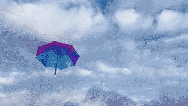 雨中的雨伞