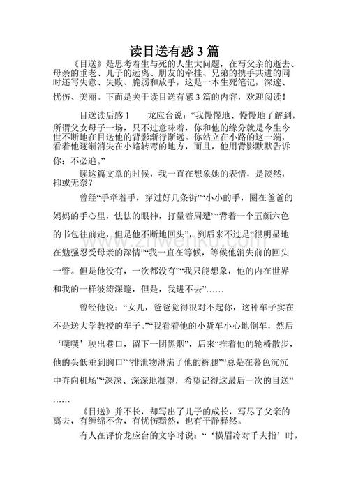 阅读后400字