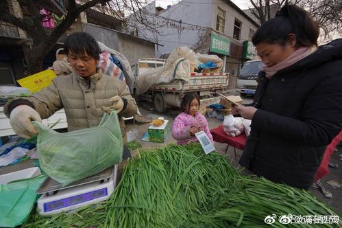 卖蔬菜的小女孩