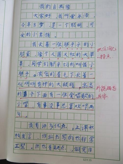 我的自画像作文600字