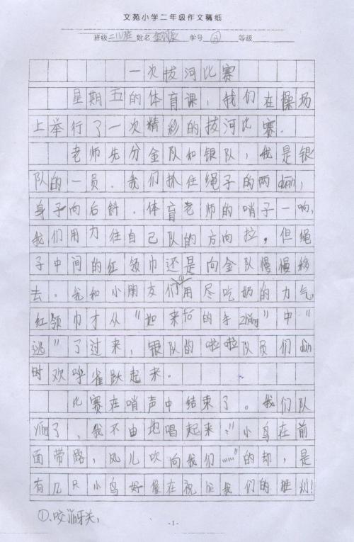 三年级小实验作文300字