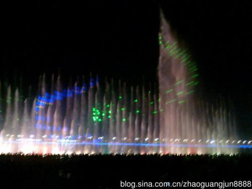美丽的汉江音乐喷泉