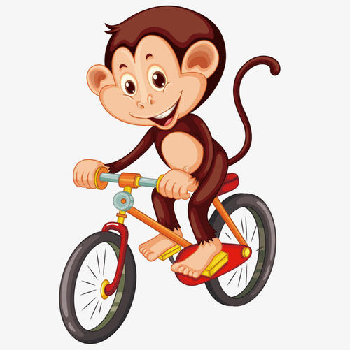 小猴子骑自行车