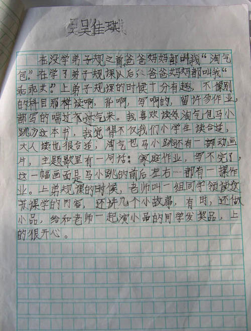 特别我作文500字