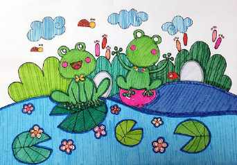 小青蛙学会画画