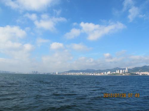 我爱青岛的蓝天和大海