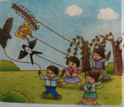 三年级的组成驾驶风筝看图片