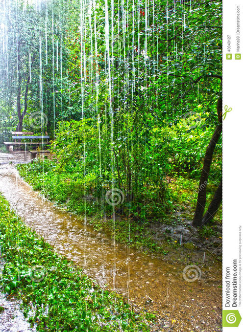 夏天下雨